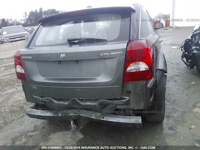 1C3CDWDAXCD532400 - 2012 DODGE CALIBER SXT GRAY photo 6