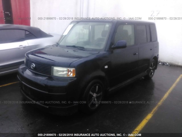 JTLKT324364061902 - 2006 TOYOTA SCION XB Dark Blue photo 2