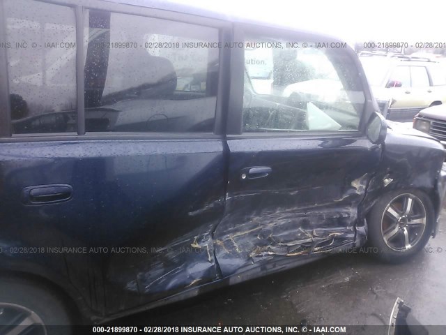 JTLKT324364061902 - 2006 TOYOTA SCION XB Dark Blue photo 6