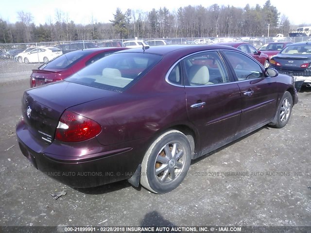 2G4WC582371212812 - 2007 BUICK LACROSSE CX MAROON photo 4