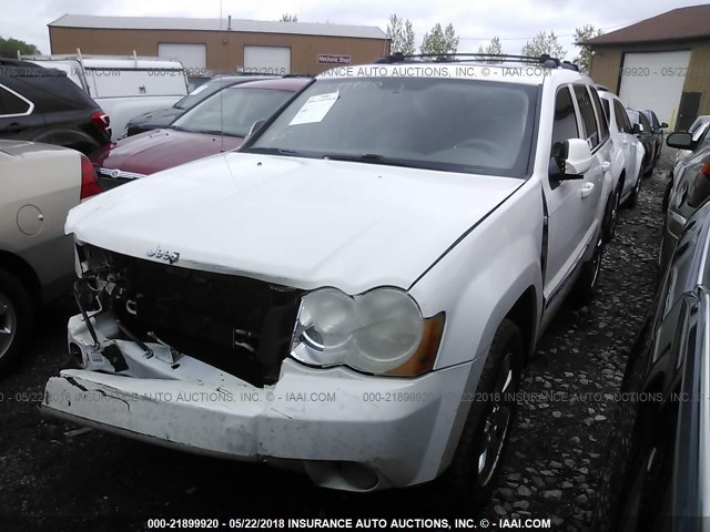 1J8HS58N28C202528 - 2008 JEEP GRAND CHEROKEE LIMITED WHITE photo 2