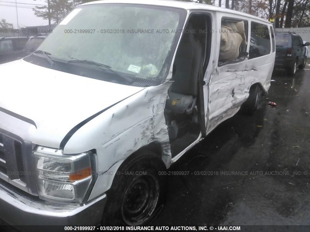 1FBSS3BL4BDB17429 - 2011 FORD ECONOLINE E350 SUPER DUTY WAGON WHITE photo 6