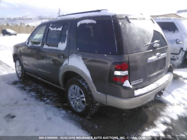 1FMEU74E08UA01903 - 2008 FORD EXPLORER EDDIE BAUER BROWN photo 3