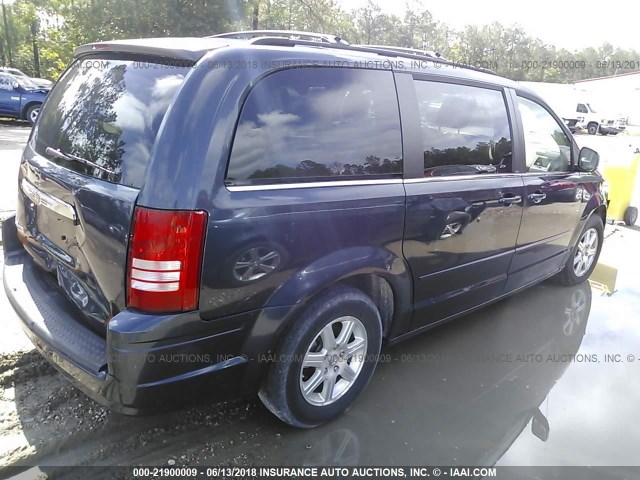 2A8HR54PX8R708859 - 2008 CHRYSLER TOWN & COUNTRY TOURING Dark Blue photo 4