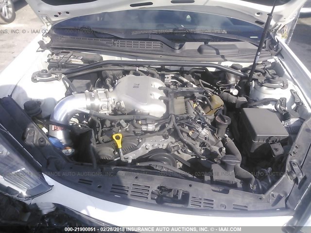 KMHHU6KJ8DU107761 - 2013 HYUNDAI GENESIS COUPE 3.8L WHITE photo 10