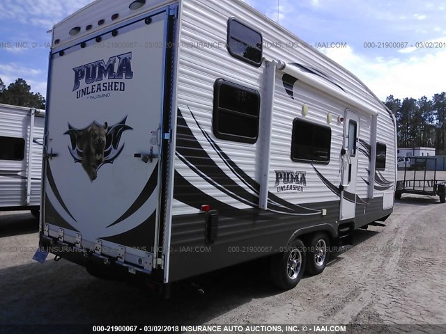 4X4TPTZ21EP045505 - 2014 PALOMINO PUMA24THS  WHITE photo 4