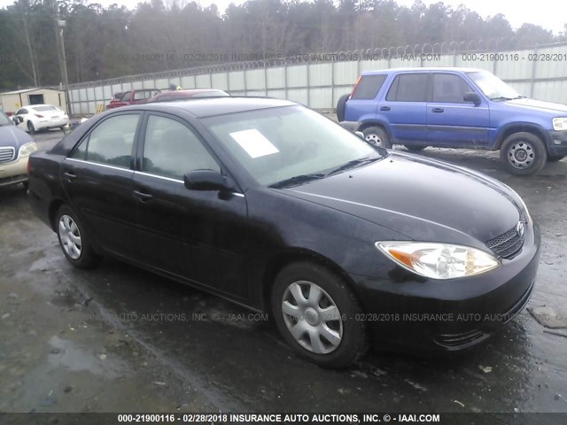 4T1BE32K02U105901 - 2002 TOYOTA CAMRY LE/XLE/SE შავი ფოტო 1