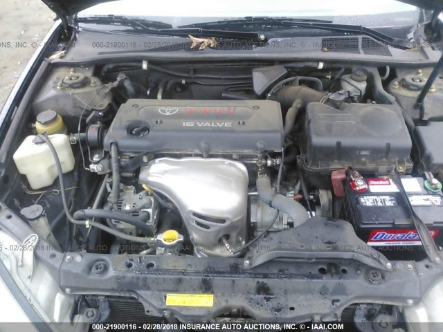 4T1BE32K02U105901 - 2002 TOYOTA CAMRY LE/XLE/SE შავი ფოტო 10