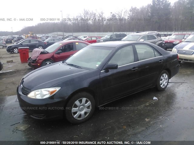 4T1BE32K02U105901 - 2002 TOYOTA CAMRY LE/XLE/SE შავი ფოტო 2