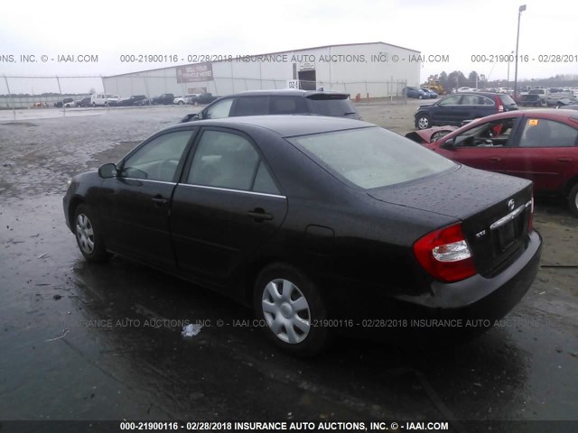 4T1BE32K02U105901 - 2002 TOYOTA CAMRY LE/XLE/SE შავი ფოტო 3