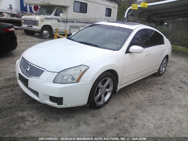 1N4BA41E07C843878 - 2007 NISSAN MAXIMA SE/SL WHITE photo 2