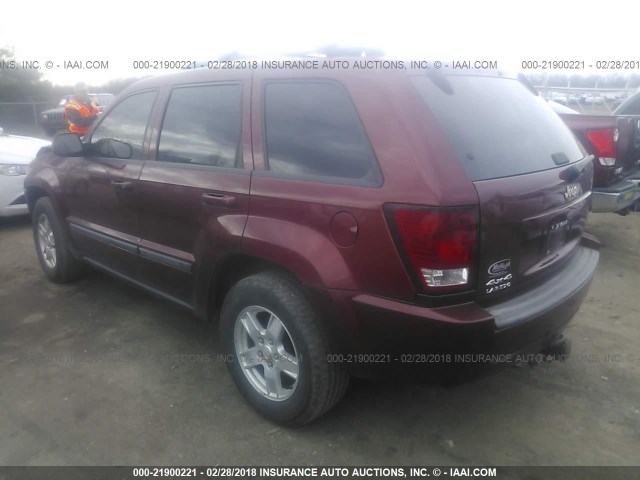 1J8GR48K67C564108 - 2007 JEEP GRAND CHEROKEE LAREDO/COLUMBIA/FREEDOM MAROON photo 3