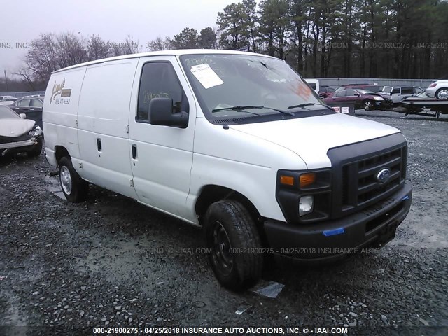 1FTNE1EW4CDA96397 - 2012 FORD ECONOLINE E150 VAN WHITE photo 1