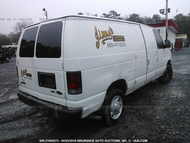 1FTNE1EW4CDA96397 - 2012 FORD ECONOLINE E150 VAN WHITE photo 4