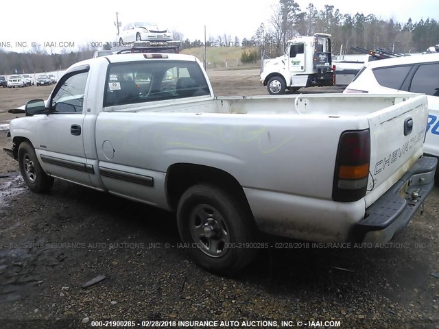 1GCEC14W9YZ337596 - 2000 CHEVROLET SILVERADO C1500 WHITE photo 3