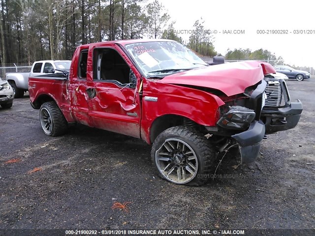 1FTSX21PX5EC30974 - 2005 FORD F250 SUPER DUTY RED photo 1