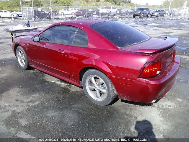 1FAFP42X23F445841 - 2003 FORD MUSTANG GT RED photo 3