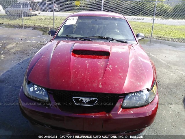 1FAFP42X23F445841 - 2003 FORD MUSTANG GT RED photo 6