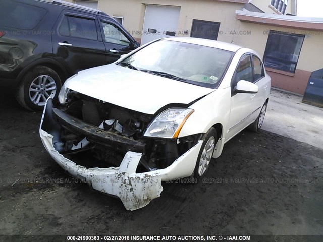 3N1AB6AP2CL659575 - 2012 NISSAN SENTRA 2.0/2.0S/SR/2.0SL WHITE photo 2