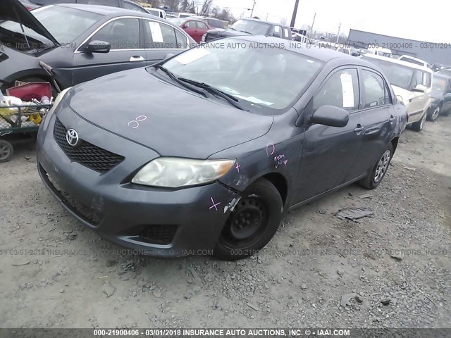 2T1BU4EE5AC369453 - 2010 TOYOTA COROLLA S/LE/XLE GRAY photo 2