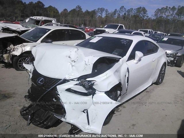 JTHHE5BC9F5006849 - 2015 LEXUS RC 350 WHITE photo 2