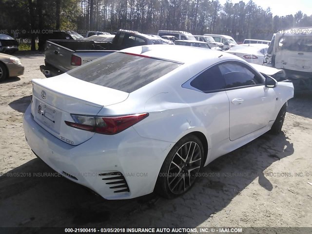 JTHHE5BC9F5006849 - 2015 LEXUS RC 350 WHITE photo 4