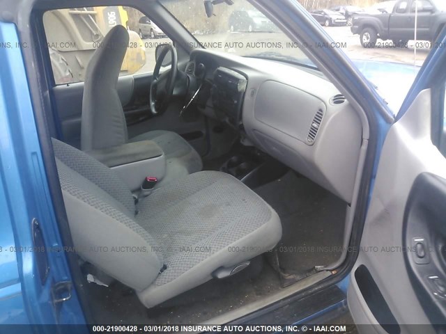 1FTZR15V4XPB22546 - 1999 FORD RANGER SUPER CAB BLUE photo 5