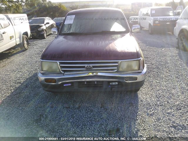 JT4TN12D7T0026345 - 1996 TOYOTA T100 XTRACAB RED photo 6