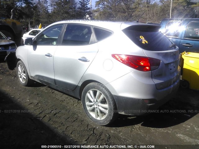 KM8JU3AC2AU022431 - 2010 HYUNDAI TUCSON GLS/LIMITED SILVER photo 3