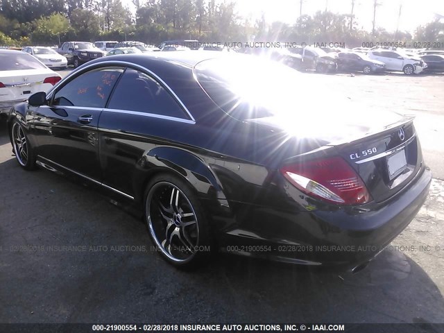 WDDEJ71X68A014844 - 2008 MERCEDES-BENZ CL 550 BLACK photo 3