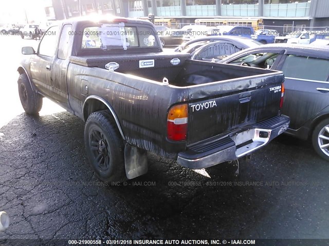 4TAWN72N0XZ541869 - 1999 TOYOTA TACOMA XTRACAB BLACK photo 3