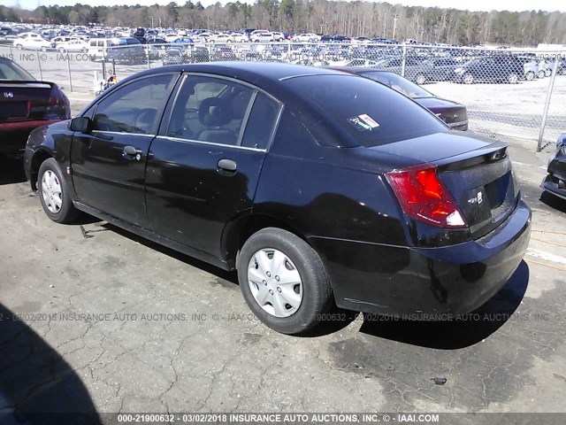 1G8AG52F55Z126561 - 2005 SATURN ION LEVEL 1 BLACK photo 3