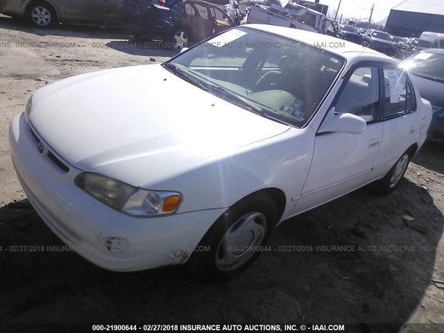 1NXBR18E3WZ107979 - 1998 TOYOTA COROLLA VE/CE/LE WHITE photo 2