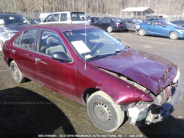 3N1AB41D1VL036543 - 1997 NISSAN SENTRA XE/GXE MAROON photo 1