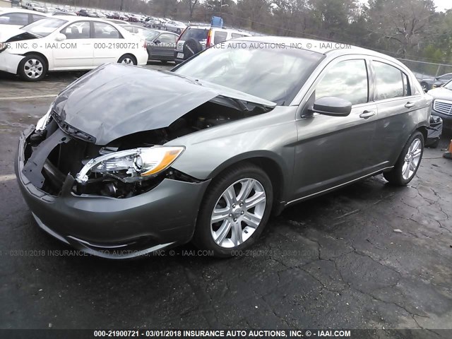 1C3CCBBB9CN172764 - 2012 CHRYSLER 200 TOURING GRAY photo 2