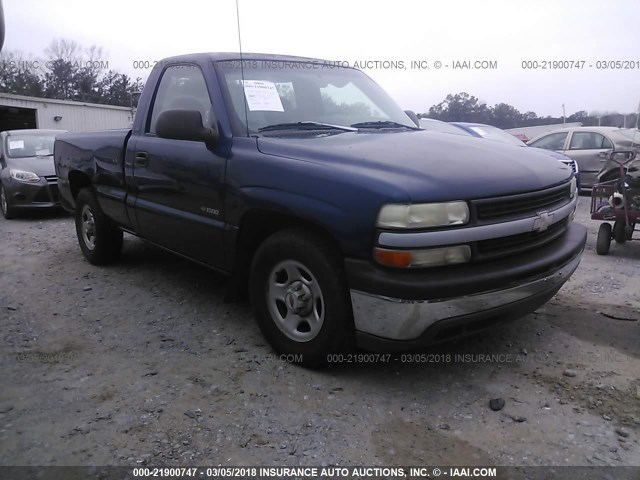 1GCEC14W9YZ168972 - 2000 CHEVROLET SILVERADO C1500 BLUE photo 1