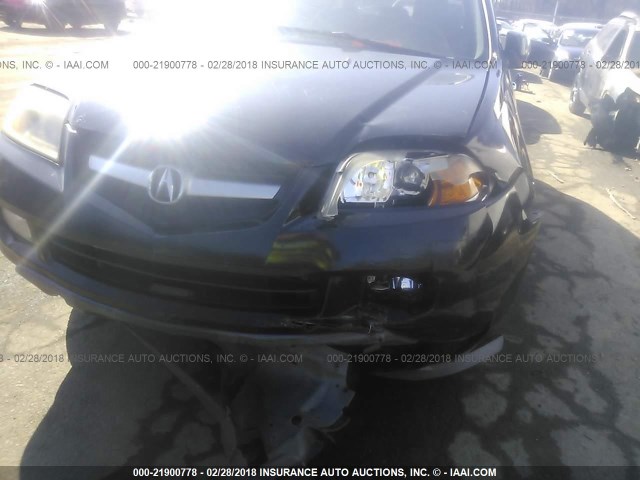 2HNYD18926H523809 - 2006 ACURA MDX TOURING BLACK photo 6