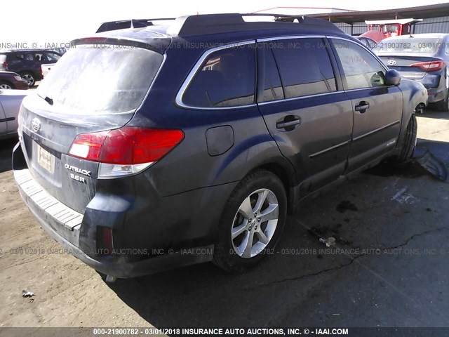 4S4BRDKC0D2221553 - 2013 SUBARU OUTBACK 3.6R LIMITED Dark Blue photo 4