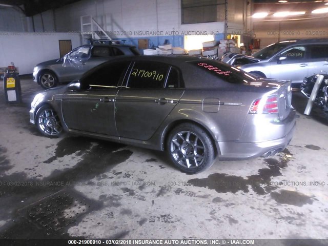 19UUA76507A047061 - 2007 ACURA TL TYPE S GRAY photo 3