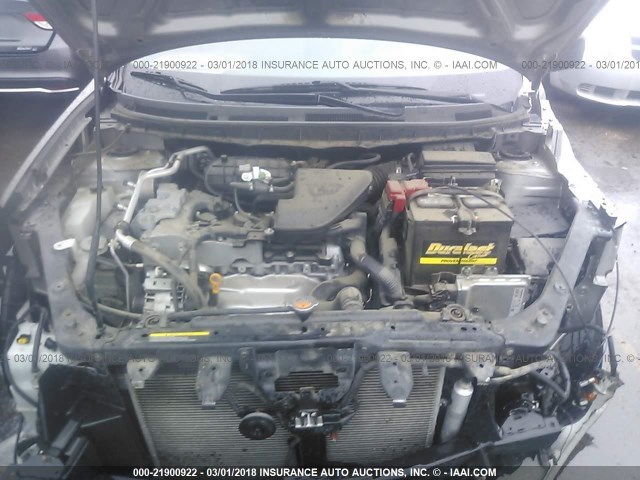 JN8AS5MT5CW609669 - 2012 NISSAN ROGUE S/SV GRAY photo 10