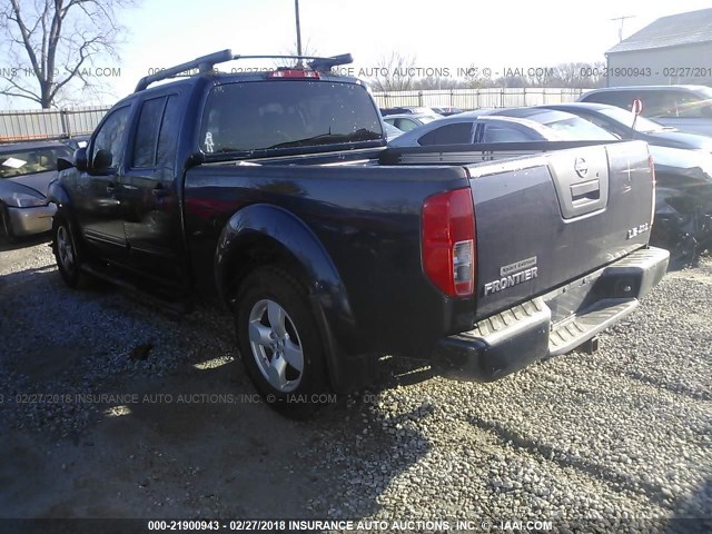 1N6AD09W28C424660 - 2008 NISSAN FRONTIER CREW CAB LE/SE/OFF ROAD BLUE photo 3