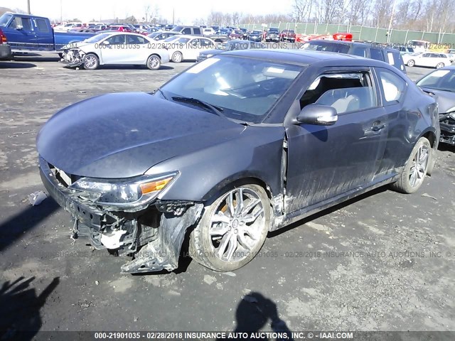 JTKJF5C79FJ012684 - 2015 TOYOTA SCION TC 灰色 照片 2