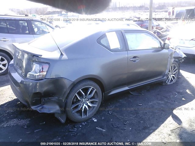 JTKJF5C79FJ012684 - 2015 TOYOTA SCION TC 灰色 照片 4