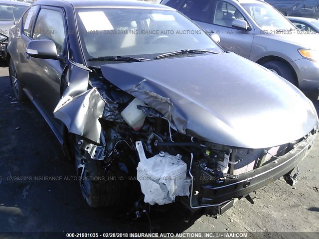 JTKJF5C79FJ012684 - 2015 TOYOTA SCION TC 灰色 照片 6