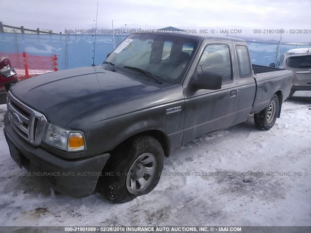 1FTYR14D29PA42735 - 2009 FORD RANGER SUPER CAB GRAY photo 2