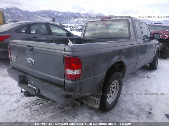 1FTYR14D29PA42735 - 2009 FORD RANGER SUPER CAB GRAY photo 4