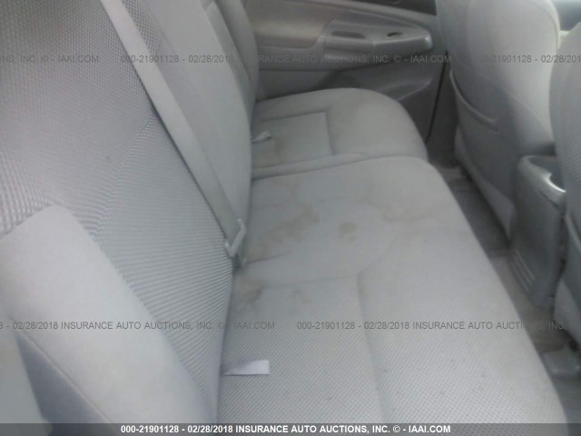 5TELU42N35Z107097 - 2005 TOYOTA TACOMA DOUBLE CAB ვერცხლისფერი ფოტო 8