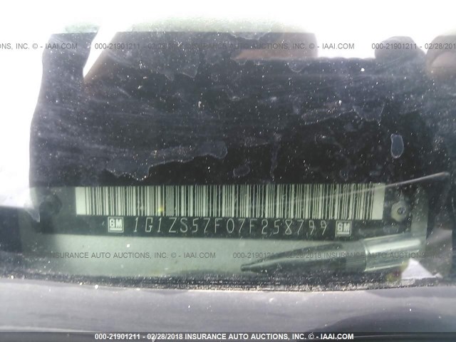 1G1ZS57F07F258799 - 2007 CHEVROLET MALIBU LS 银色 照片 9