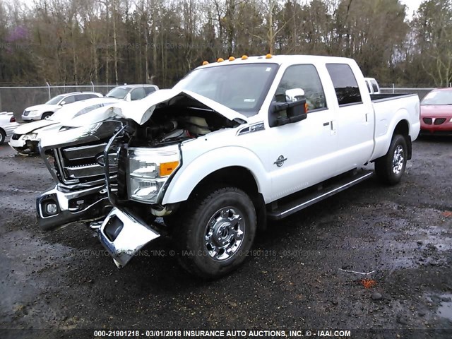 1FT7W2BT3DEA89670 - 2013 FORD F250 SUPER DUTY WHITE photo 2