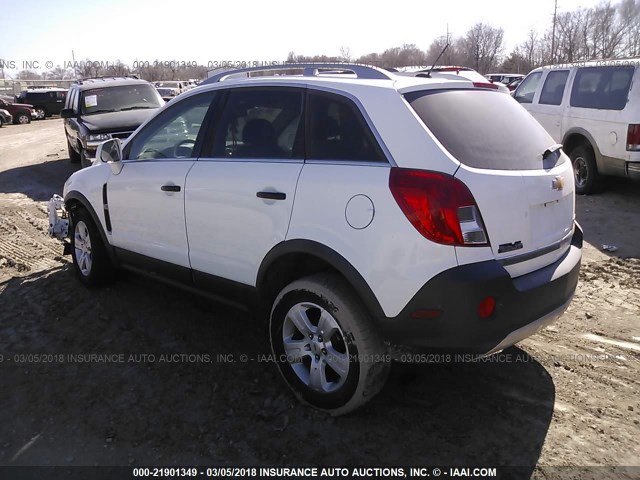 3GNAL1EK8ES537217 - 2014 CHEVROLET CAPTIVA LS WHITE photo 3